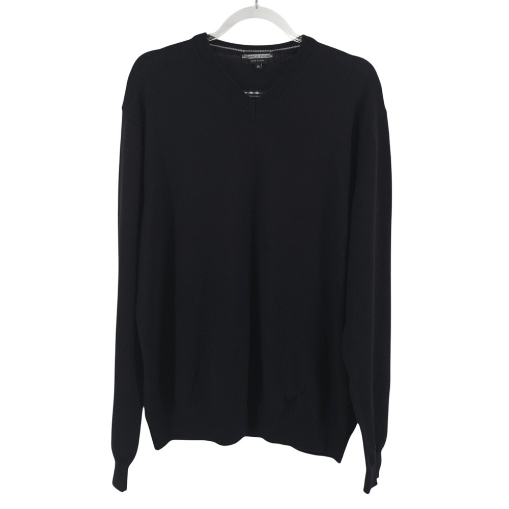 Marco Fiori‎ Merino Wool Sweater Mens  XL Preppy Winter Minimalist